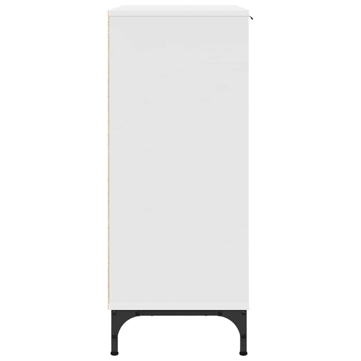 vidaXL Πλαϊνό γραφείο Λευκό 89,5 x 33 x 82 εκ. Επεξεργασμένο Ξύλο