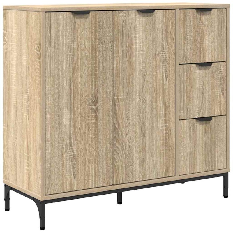 vidaXL Πλαϊνό γραφείο Δρύς Sonoma 89,5 x 33 x 82 εκ.