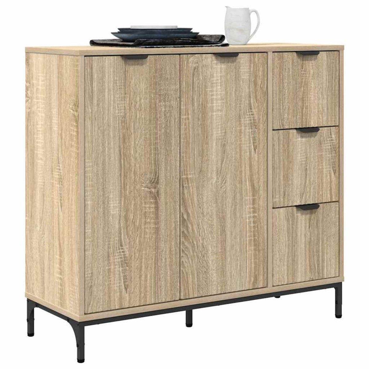 vidaXL Πλαϊνό γραφείο Δρύς Sonoma 89,5 x 33 x 82 εκ.
