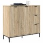 vidaXL Πλαϊνό γραφείο Δρύς Sonoma 89,5 x 33 x 82 εκ.