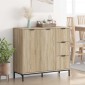 vidaXL Πλαϊνό γραφείο Δρύς Sonoma 89,5 x 33 x 82 εκ.