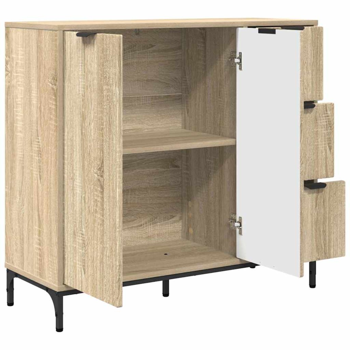 vidaXL Πλαϊνό γραφείο Δρύς Sonoma 89,5 x 33 x 82 εκ.