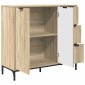 vidaXL Πλαϊνό γραφείο Δρύς Sonoma 89,5 x 33 x 82 εκ.