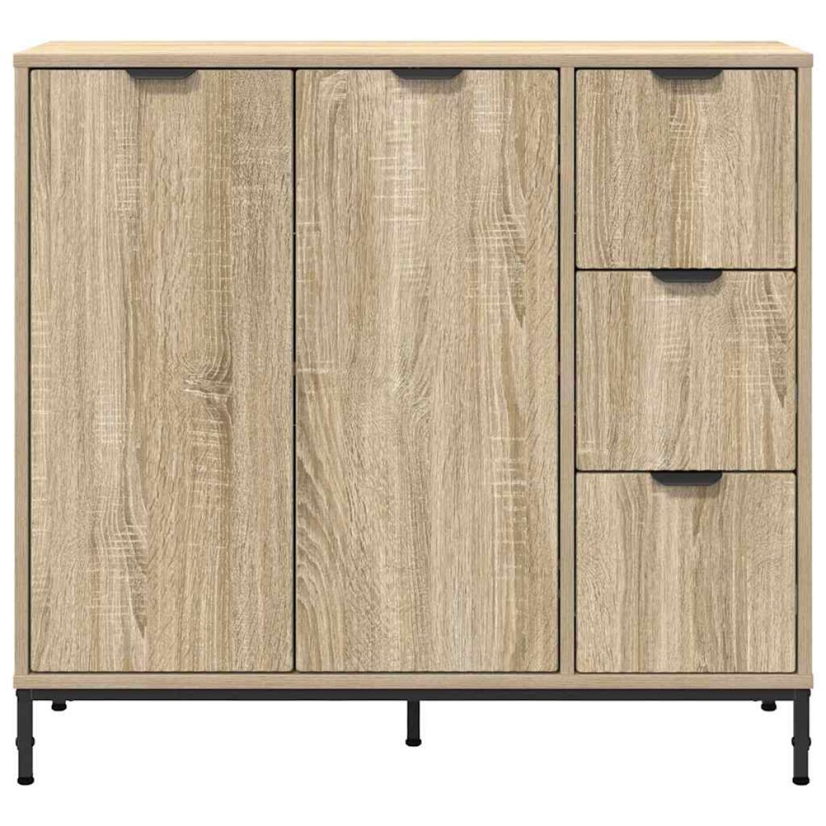 vidaXL Πλαϊνό γραφείο Δρύς Sonoma 89,5 x 33 x 82 εκ.