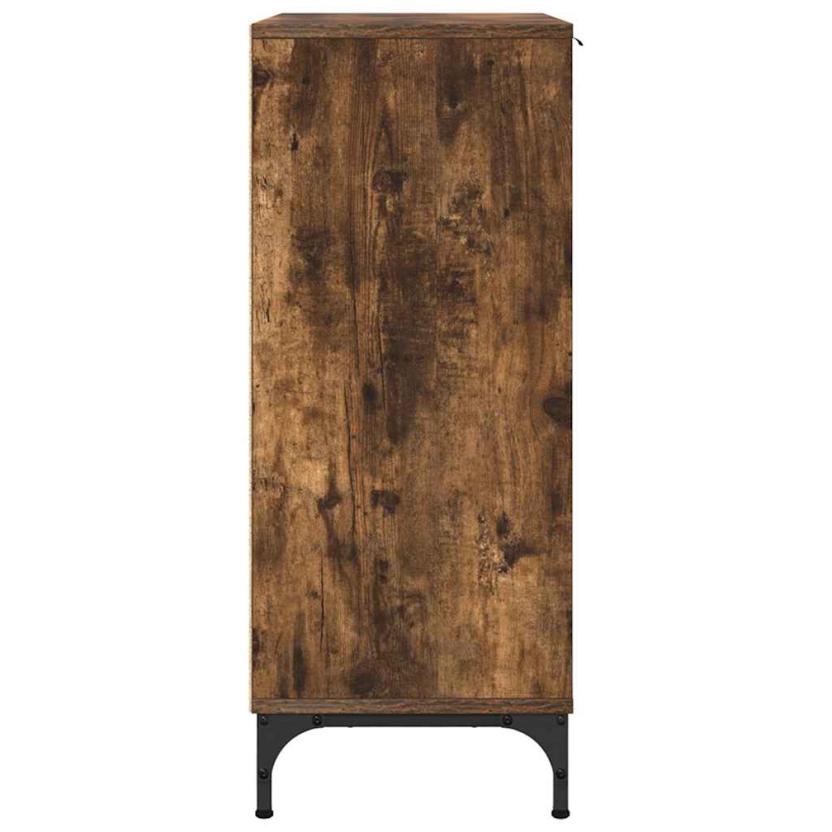 vidaXL Πλαϊνό γραφείο Καπνιστό Δρύς 89,5 x 33 x 82 εκ.