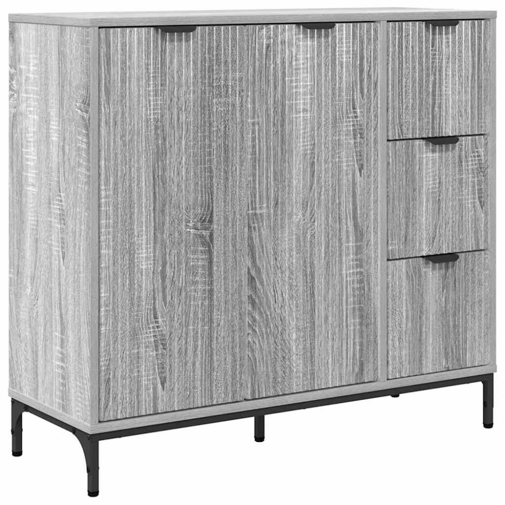 vidaXL Πλαϊνό γραφείο Γκρίζο Σονομα 89,5 x 33 x 82 εκ.