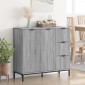 vidaXL Πλαϊνό γραφείο Γκρίζο Σονομα 89,5 x 33 x 82 εκ.