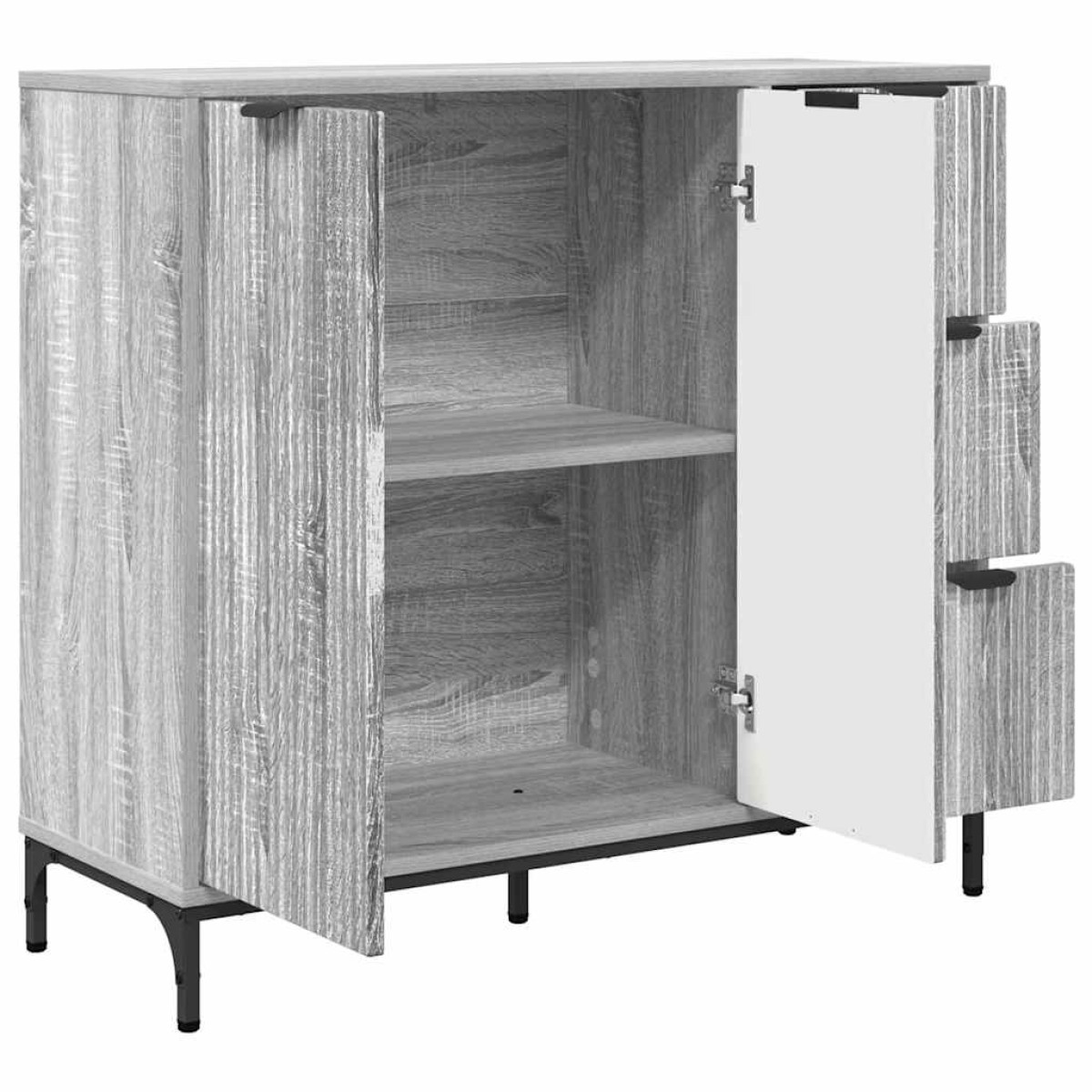 vidaXL Πλαϊνό γραφείο Γκρίζο Σονομα 89,5 x 33 x 82 εκ.