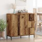 vidaXL Πλαϊνό γραφείο Παλιό ξύλο 89,5 x 33 x 82 εκ. Επεξεργασμένο Ξύλο