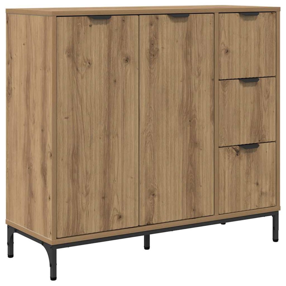 vidaXL Πλαϊνό γραφείο Artisan Oak 89,5 x 33 x 82 εκ.