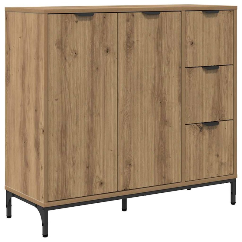 vidaXL Πλαϊνό γραφείο Artisan Oak 89,5 x 33 x 82 εκ.