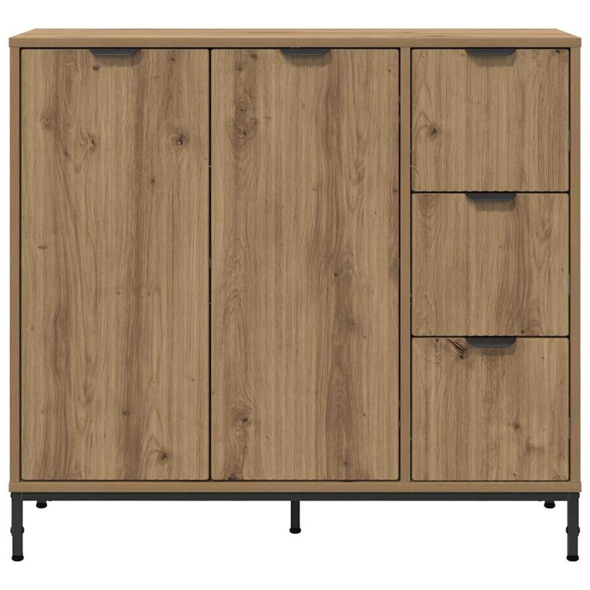 vidaXL Πλαϊνό γραφείο Artisan Oak 89,5 x 33 x 82 εκ.