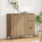 vidaXL Πλαϊνό γραφείο Artisan Oak 89,5 x 33 x 82 εκ.
