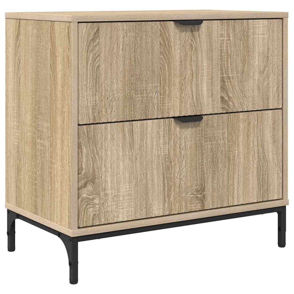 vidaXL Κομοδίνο Sonoma Δρυς 63.5 x 36 x 61 εκ Επεξεργασμένο ξύλο