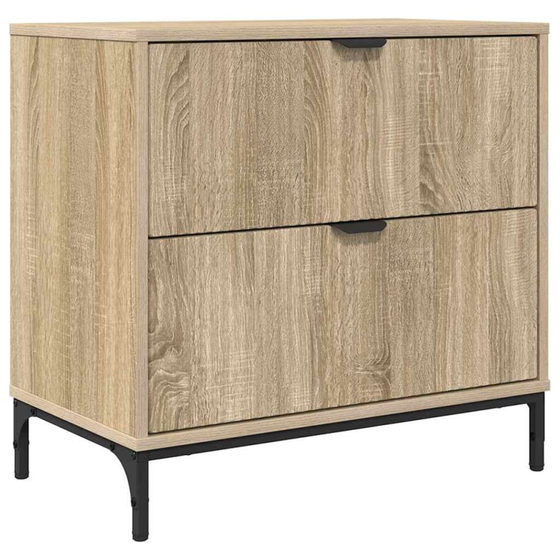 vidaXL Κομοδίνο Sonoma Δρυς 63.5 x 36 x 61 εκ Επεξεργασμένο ξύλο