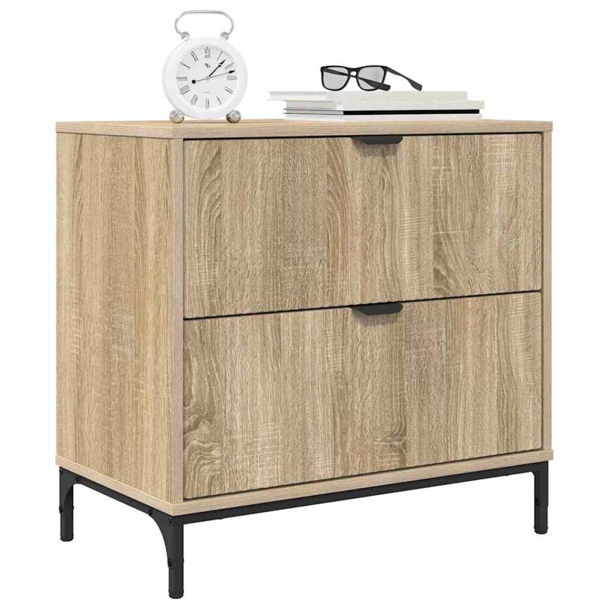 vidaXL Κομοδίνο Sonoma Δρυς 63.5 x 36 x 61 εκ Επεξεργασμένο ξύλο