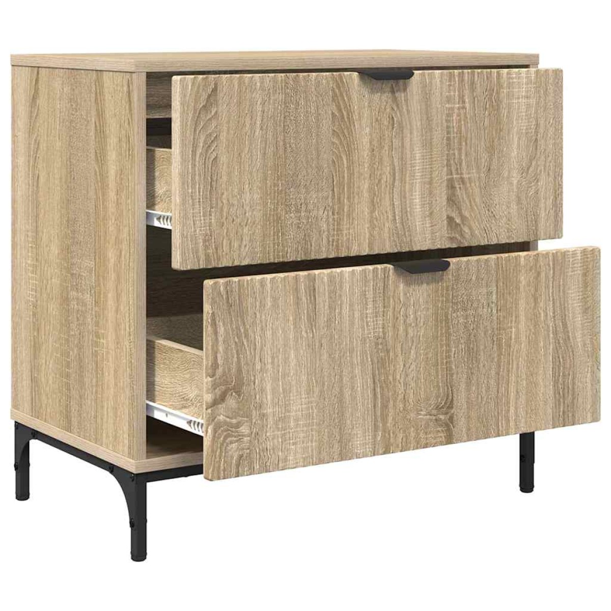 vidaXL Κομοδίνο Sonoma Δρυς 63.5 x 36 x 61 εκ Επεξεργασμένο ξύλο