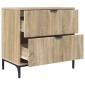 vidaXL Κομοδίνο Sonoma Δρυς 63.5 x 36 x 61 εκ Επεξεργασμένο ξύλο
