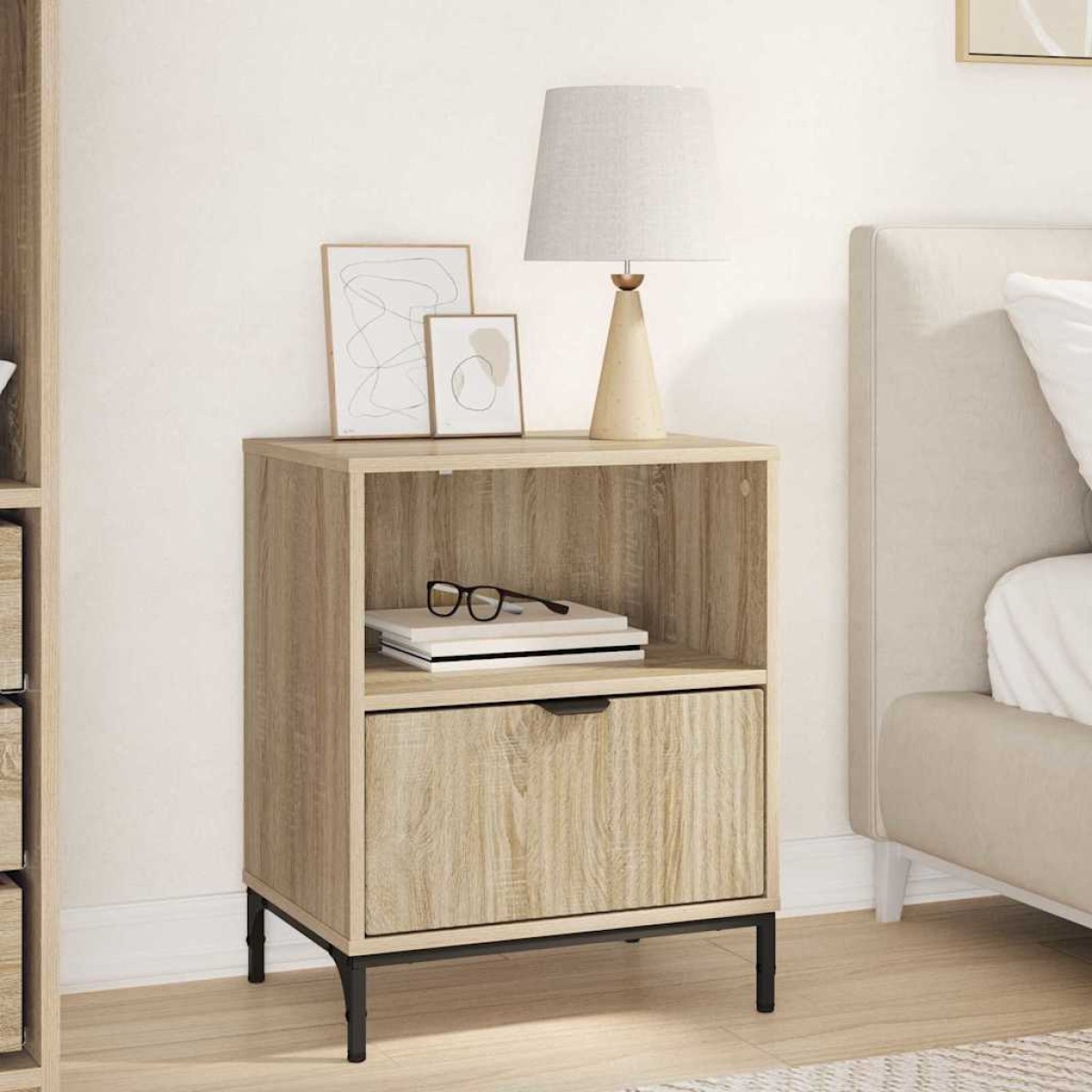 vidaXL Κομοδίνο Sonoma Δρυς 49 x 36 x 61 εκ Επεξεργασμένο ξύλο