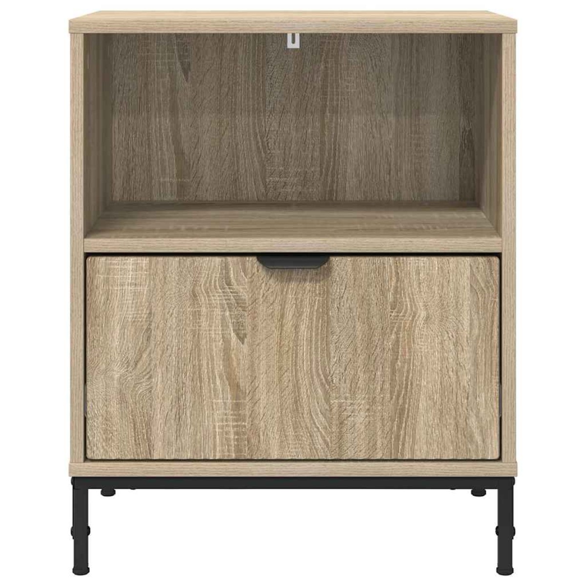 vidaXL Κομοδίνο 2 τεμ. Sonoma Δρυς 49 x 36 x 61 εκ Επεξεργασμένο ξύλο
