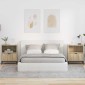 vidaXL Κομοδίνο 2 τεμ. Sonoma Δρυς 49 x 36 x 61 εκ Επεξεργασμένο ξύλο