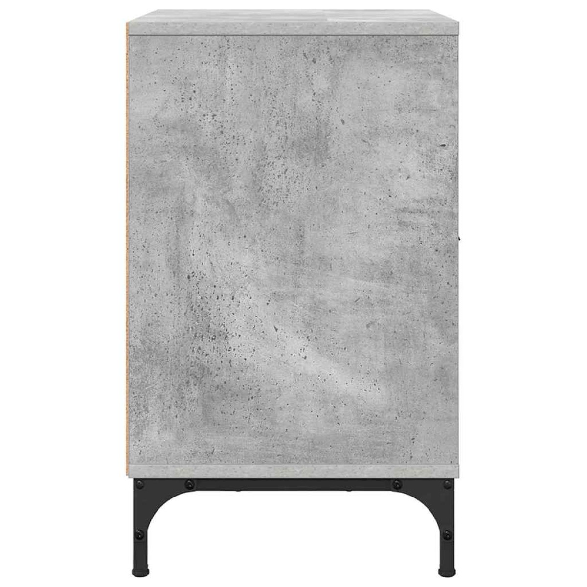 vidaXL Κομοδίνο Γκρι σκυροδέματος 49 x 36 x 61 εκ Επεξεργασμένο ξύλο