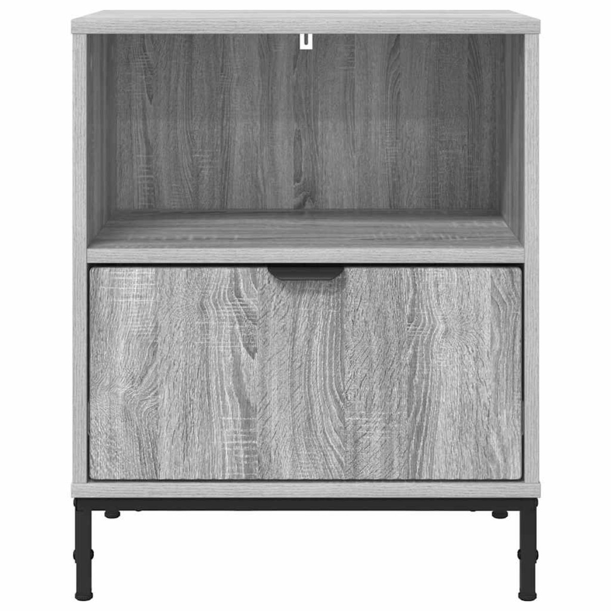 vidaXL Κομοδίνο 2 τεμ. Γκρι sonoma 49 x 36 x 61 εκ Επεξεργασμένο ξύλο
