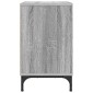 vidaXL Κομοδίνο 2 τεμ. Γκρι sonoma 49 x 36 x 61 εκ Επεξεργασμένο ξύλο