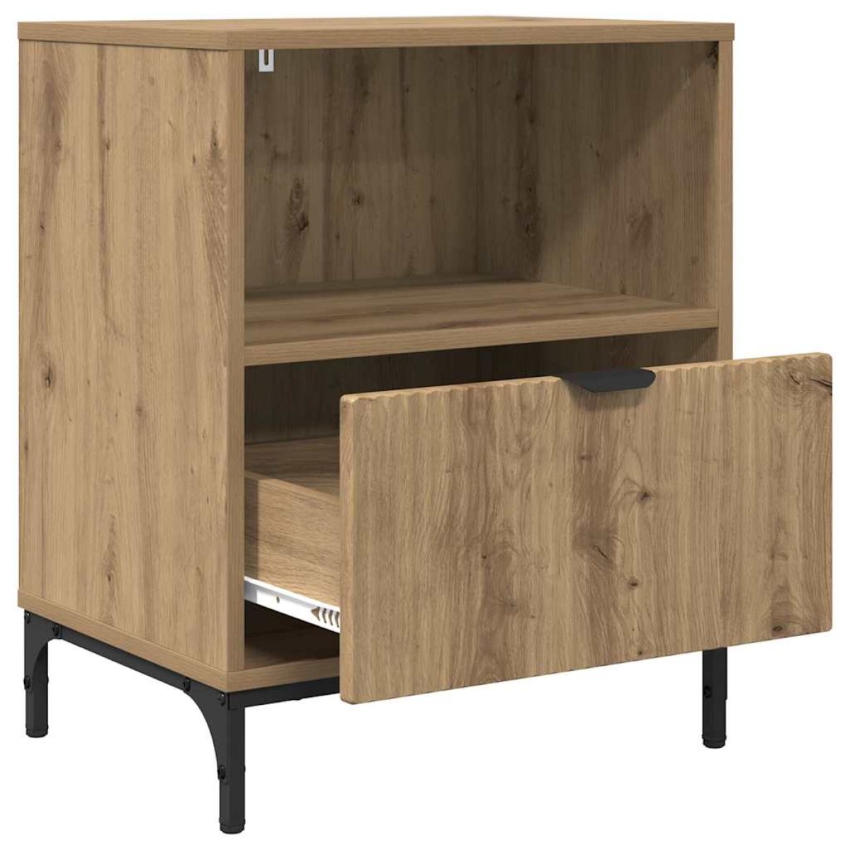 vidaXL Κομοδίνο 2 τεμ. artisan δρυς 49 x 36 x 61 εκ Επεξεργασμένο ξύλο