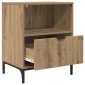 vidaXL Κομοδίνο 2 τεμ. artisan δρυς 49 x 36 x 61 εκ Επεξεργασμένο ξύλο