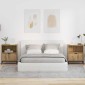 vidaXL Κομοδίνο 2 τεμ. artisan δρυς 49 x 36 x 61 εκ Επεξεργασμένο ξύλο