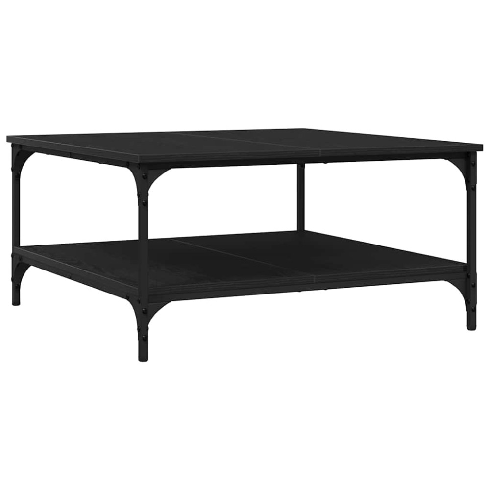 vidaXL Τραπεζάκι σαλονιού Μαύρη δρυς 80 x 80 x 40 cm