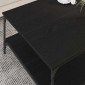 vidaXL Τραπεζάκι σαλονιού Μαύρη δρυς 80 x 80 x 40 cm