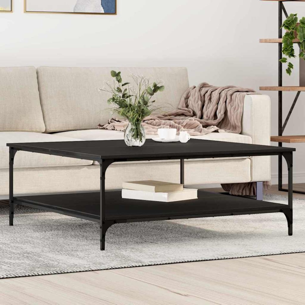 vidaXL Τραπεζάκι σαλονιού Μαύρη δρυς 100 x 100 x 40 cm