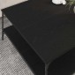 vidaXL Τραπεζάκι σαλονιού Μαύρη δρυς 100 x 100 x 40 cm