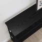 vidaXL Τραπέζι κονσόλας Μαύρη δρυς 100 x 22,5 x 75 εκ