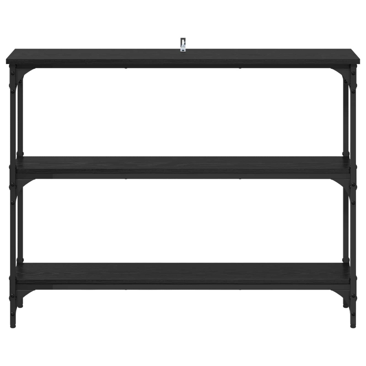 vidaXL Τραπέζι κονσόλας Μαύρη δρυς 100 x 22,5 x 75 εκ