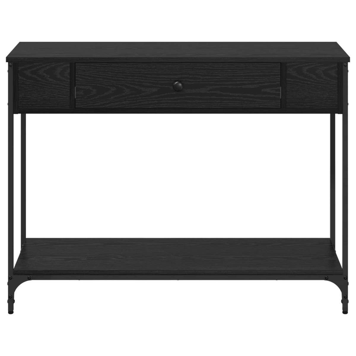 vidaXL Τραπέζι κονσόλας Μαύρη δρυς 100 x 34.5 x 75 εκ.