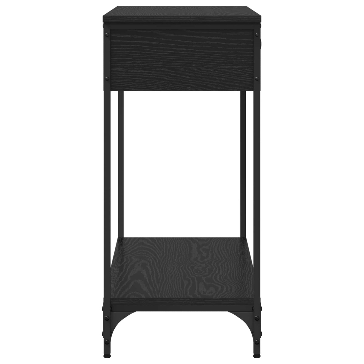 vidaXL Τραπέζι κονσόλας Μαύρη δρυς 100 x 34.5 x 75 εκ.