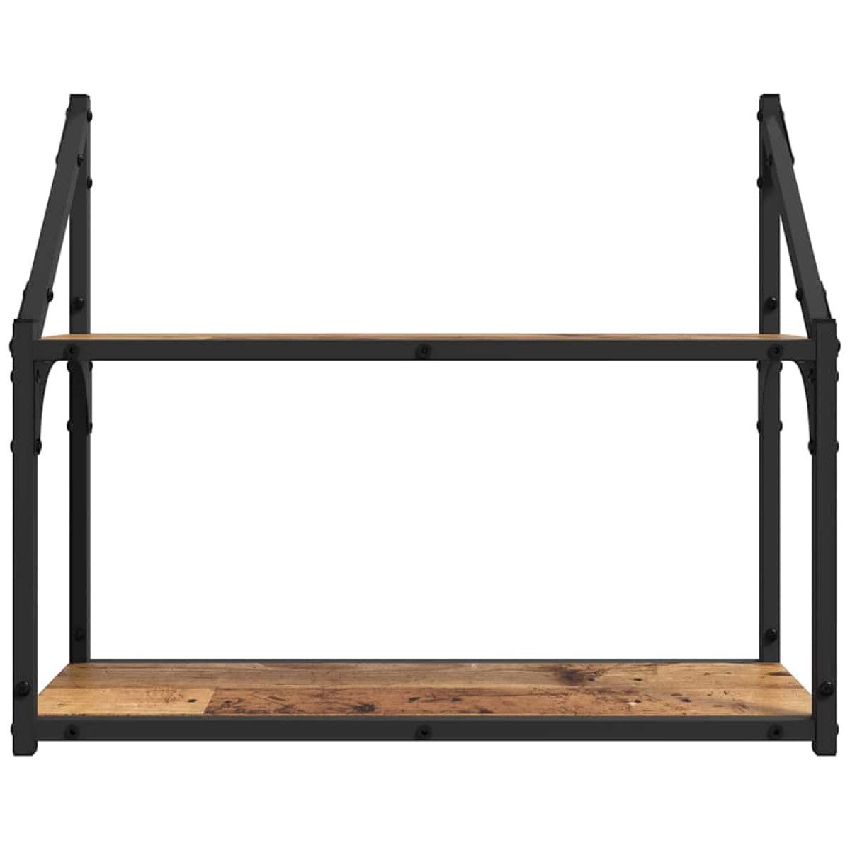 vidaXL Ράφι Τοίχου Επιτοίχιο Παλαιό ξύλο 60 x 21 x 51 cm