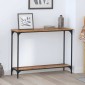 vidaXL Τραπέζι κονσόλας Παλαιό ξύλο 101 x 30.5 x 75 εκ
