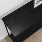 vidaXL Τραπέζι κονσόλας Μαύρη δρυς 101 x 30.5 x 75 εκ
