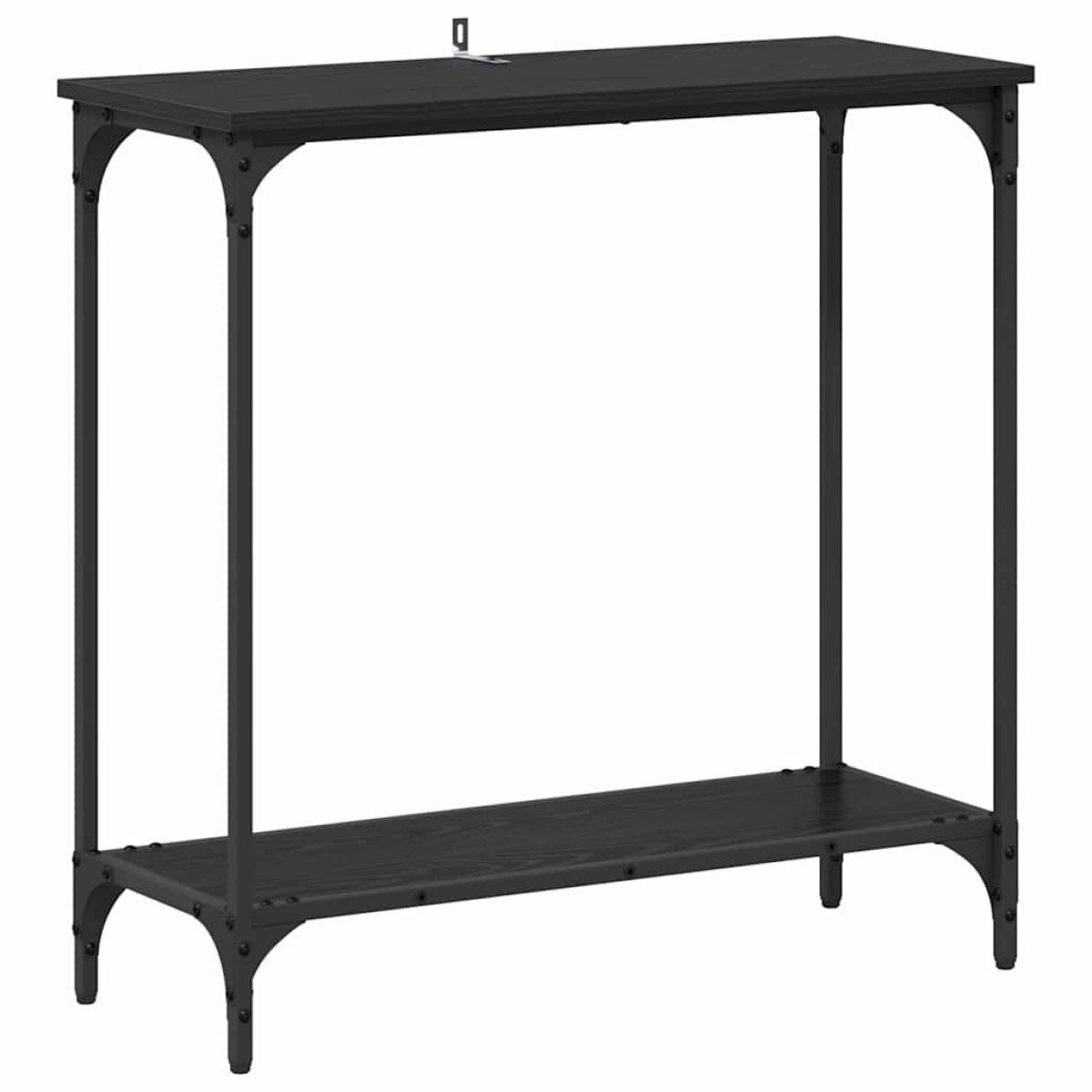 vidaXL Τραπέζι κονσόλας Μαύρη δρυς 75 x 30.5 x 75 εκ