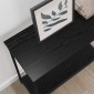 vidaXL Τραπέζι κονσόλας Μαύρη δρυς 75 x 30.5 x 75 εκ