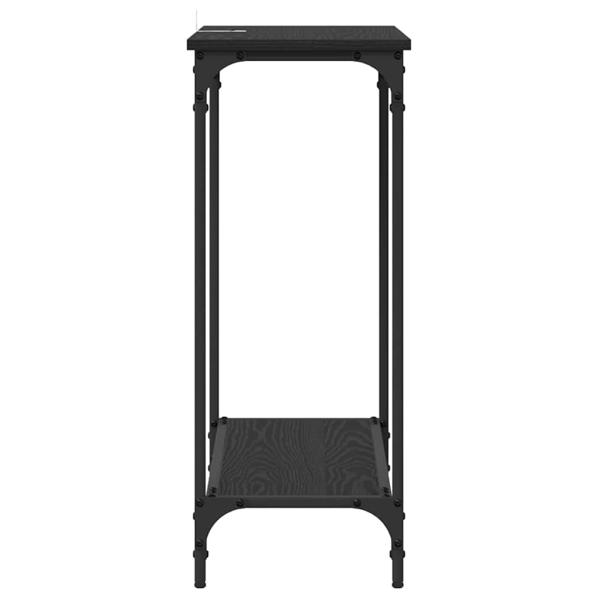 vidaXL Τραπέζι κονσόλας Μαύρη δρυς 75 x 30.5 x 75 εκ