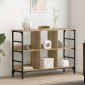 vidaXL Πλαϊνό γραφείο Artisan Oak 102 x 32 x 73,5 εκ
