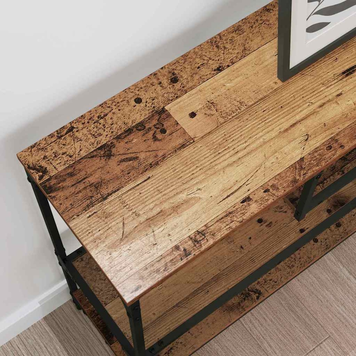 vidaXL Τραπέζι κονσόλας Παλιό ξύλο 100 x 30 x 75 εκ Επεξεργασμένο ξύλο
