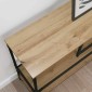 vidaXL Τραπέζι κονσόλας Artisan Oak 100 x 30 x 75 εκ