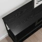 vidaXL Τραπέζι κονσόλας Μαύρη Οξυά 100 x 30 x 75 εκ Επεξεργασμένο ξύλο