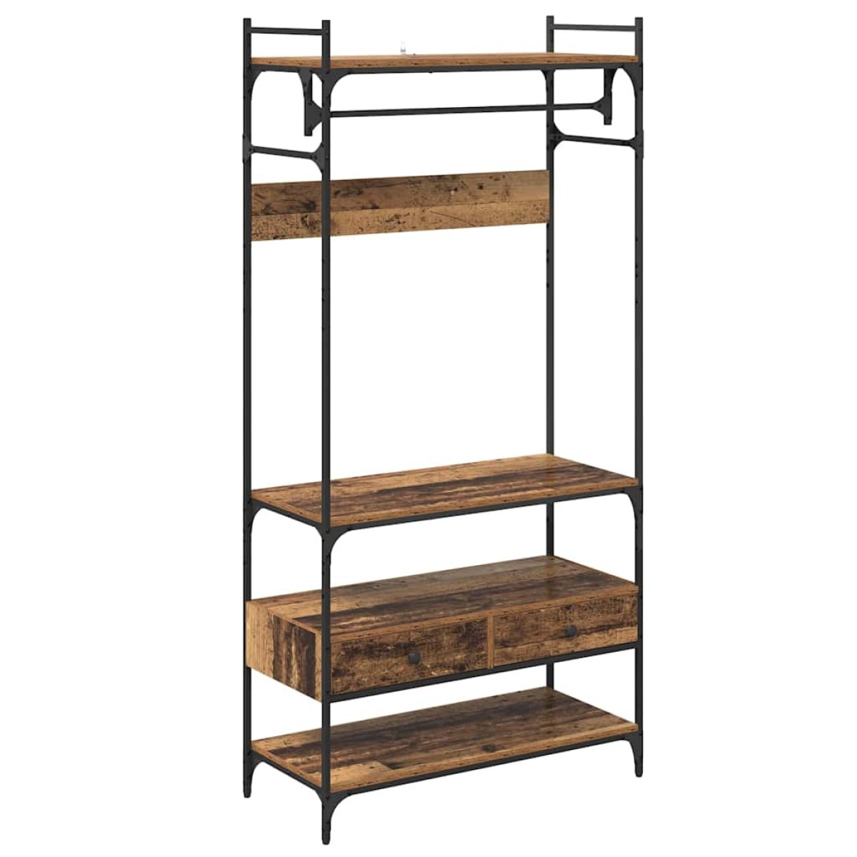 vidaXL Ντουλάπι Παλαιό ξύλο 89 x 39 x 184.5 εκ. Επεξεργασμένο Ξύλο